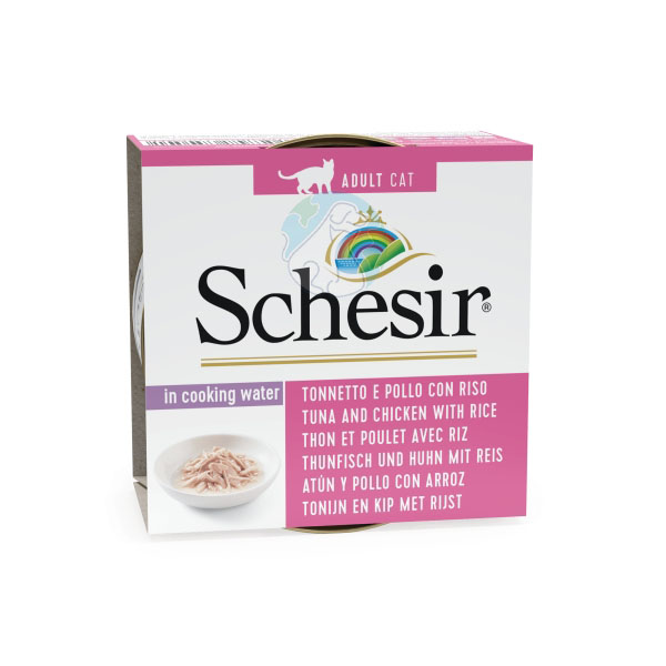 کنسرو گربه تن و مرغ و برنج Schesir
